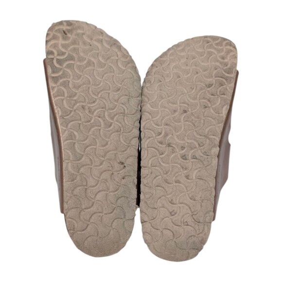 Birkenstock Arizona Slide Sandals Girls Rose Gold Slip On Size EU 32 US 1 - Picture 8 of 11